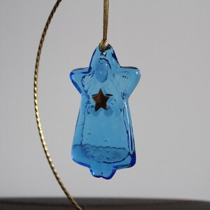 2000 Hallmark Keepsake Ornament Blue Glass Angel