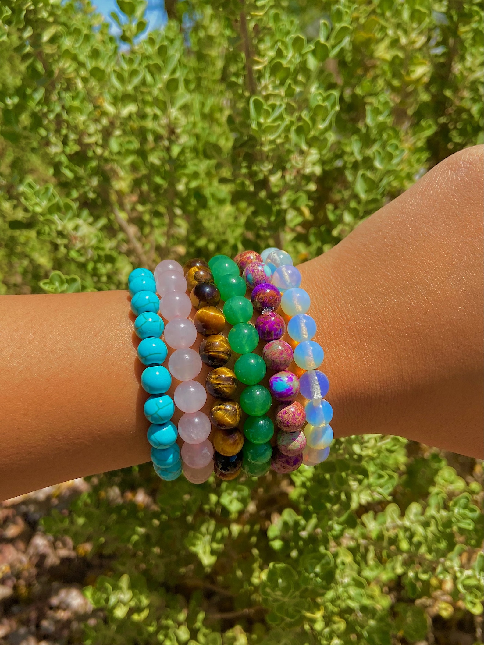 Adjustable Healing Crystal Bracelets 8mm Genuine Crystal Etsy