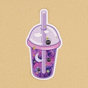 Pegatinas de té de burbujas galáctico coreano - para fans del K-pop y los K-dramas / Diseño Akinno imagen 4