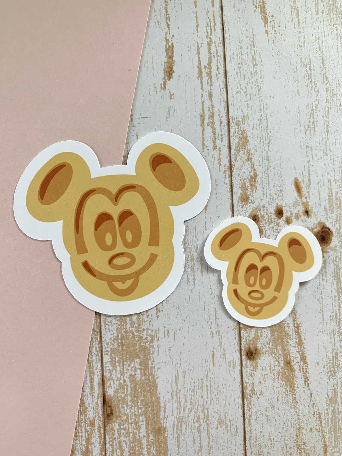 Mickey Waffle Sticker Disney Waffle Sticker Disney Snack Etsy