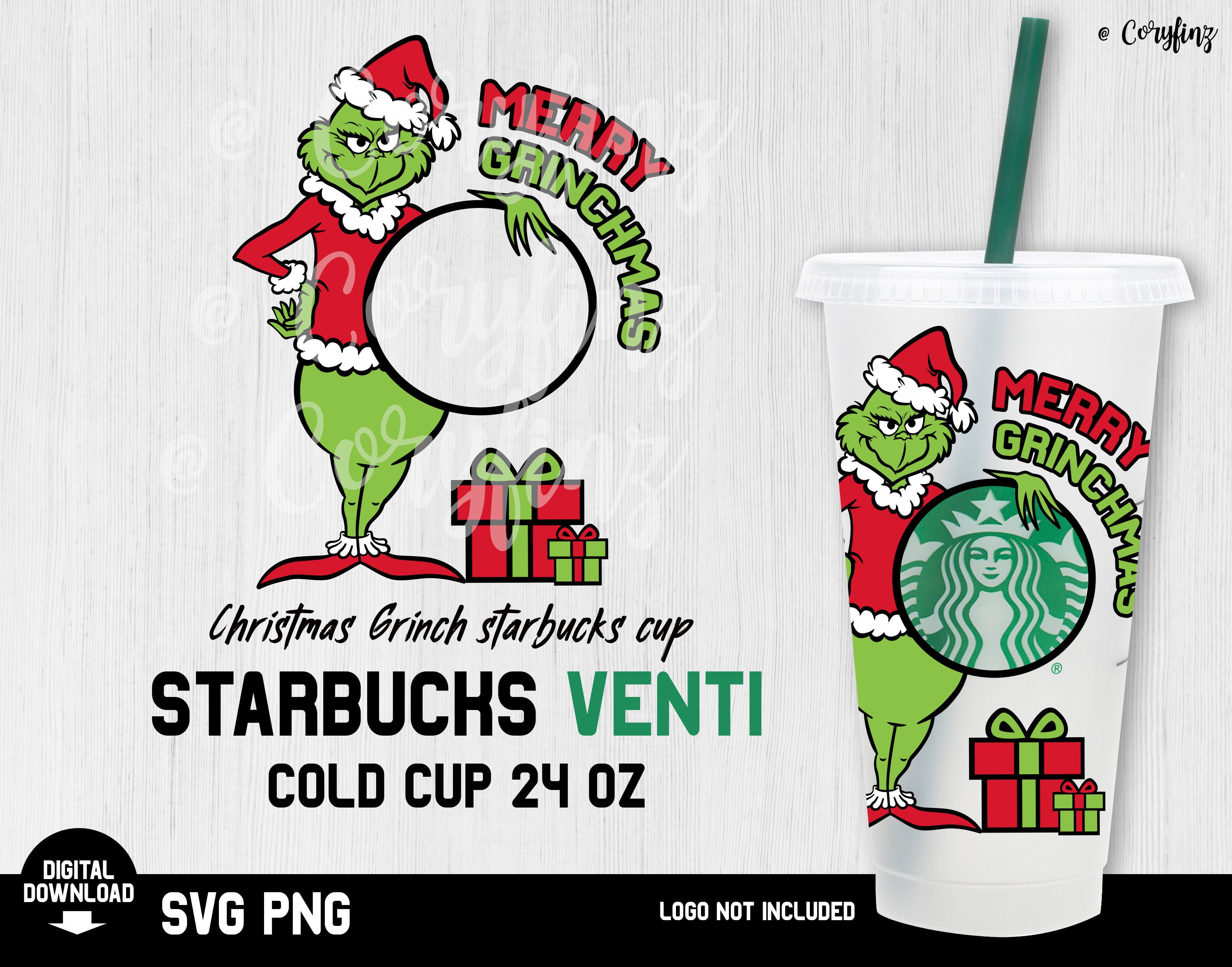 Christmas Grinch to personalize your Starbucks cup svg Grinch Etsy