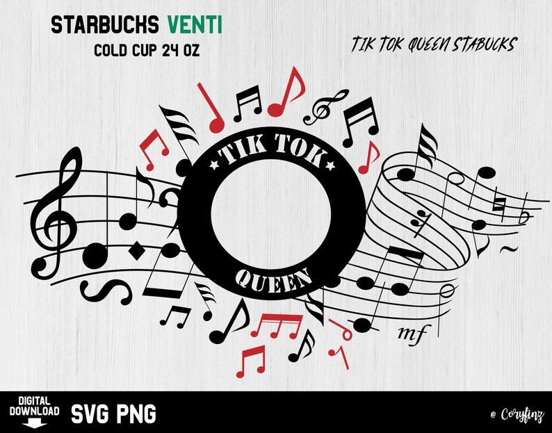 Download Tik Tok Queen svg stabucks cup Tik Tok SVG SVG For Tik Tok ...