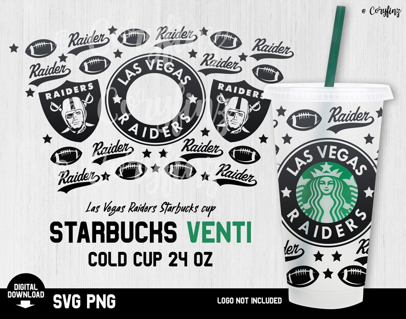 Download Las Vegas Raiders Starbucks cup svg Las vegas raiders svg ...