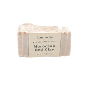 FREE SHIPPING Moroccan Red Clay Soap Vegan Soap image 2