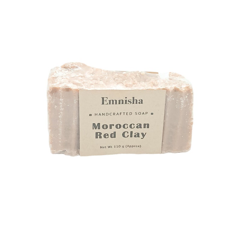 FREE SHIPPING Moroccan Red Clay Soap Vegan Soap image 2