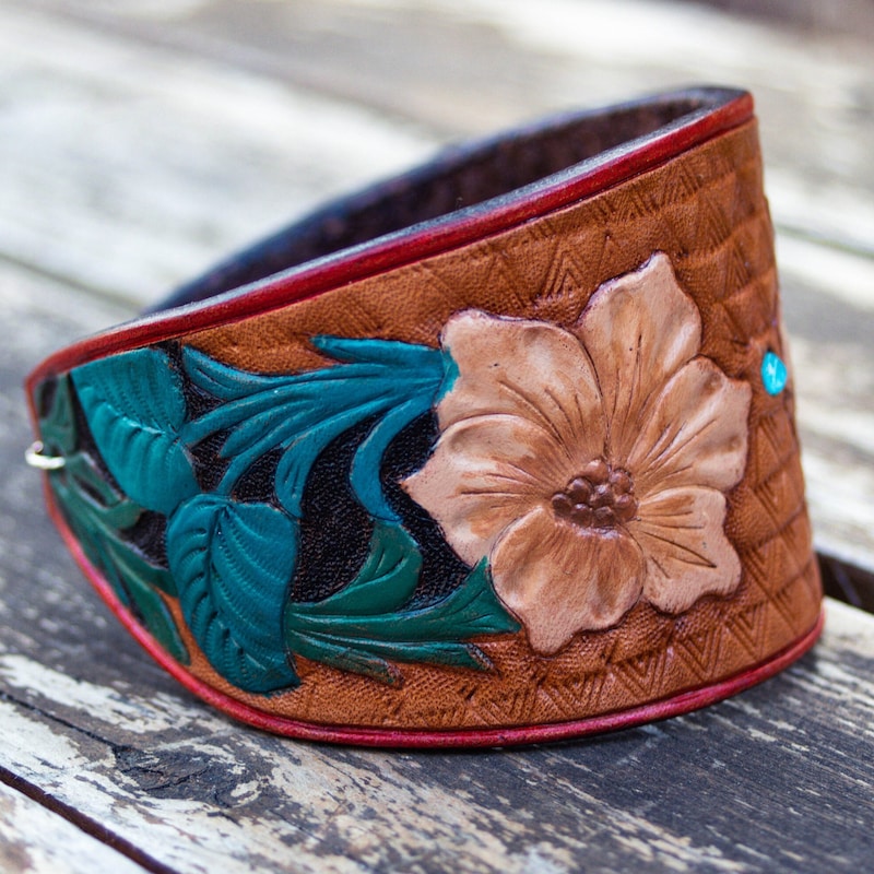 Western leather bracelets for women Etsy.de