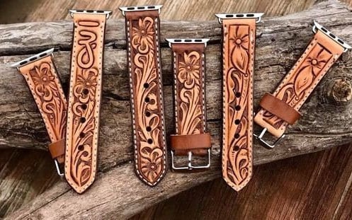 Hand-tooled leather watchband for under $4 – sue's news