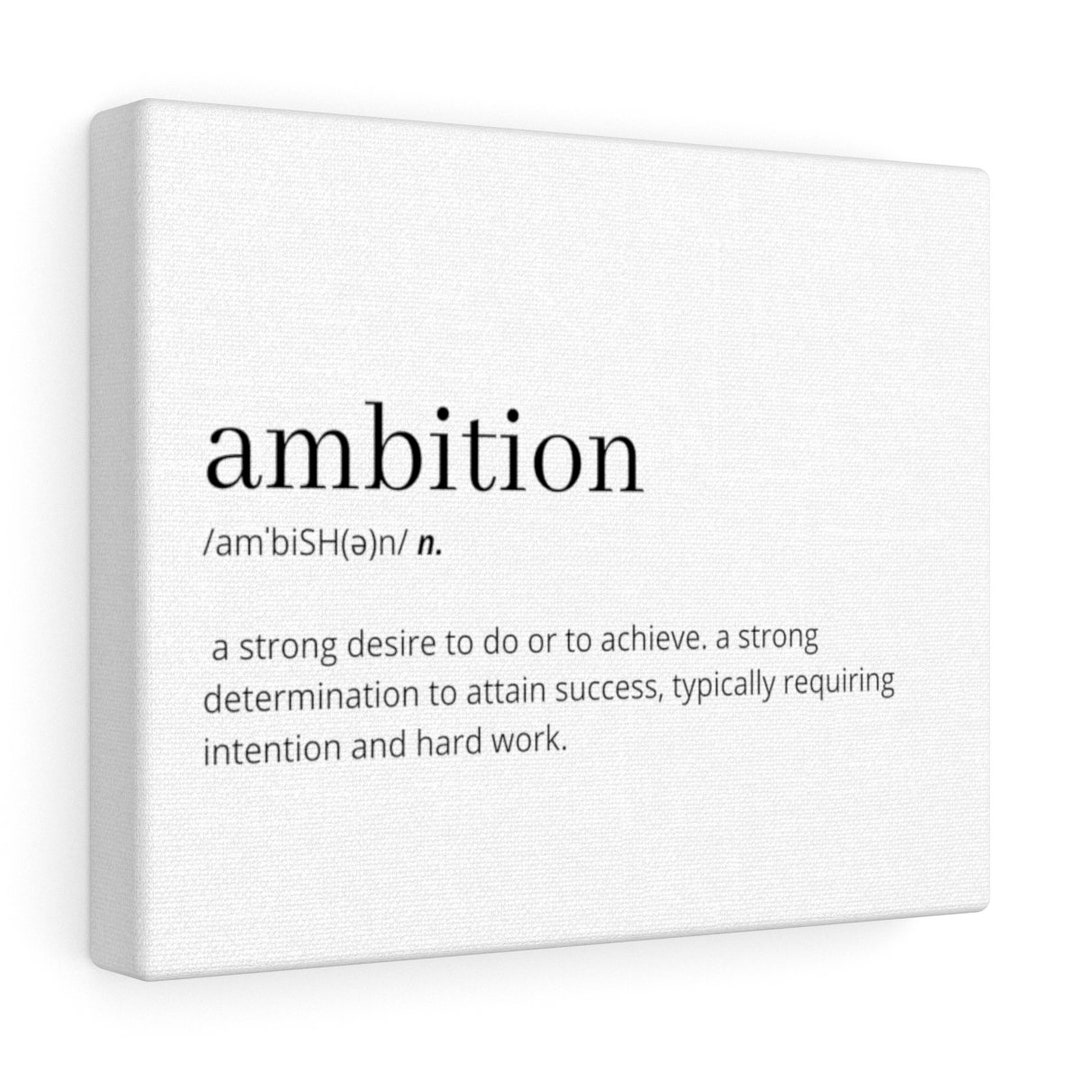 Ambition Definition, Printable Wall Art, Ambition Poster, Ambition