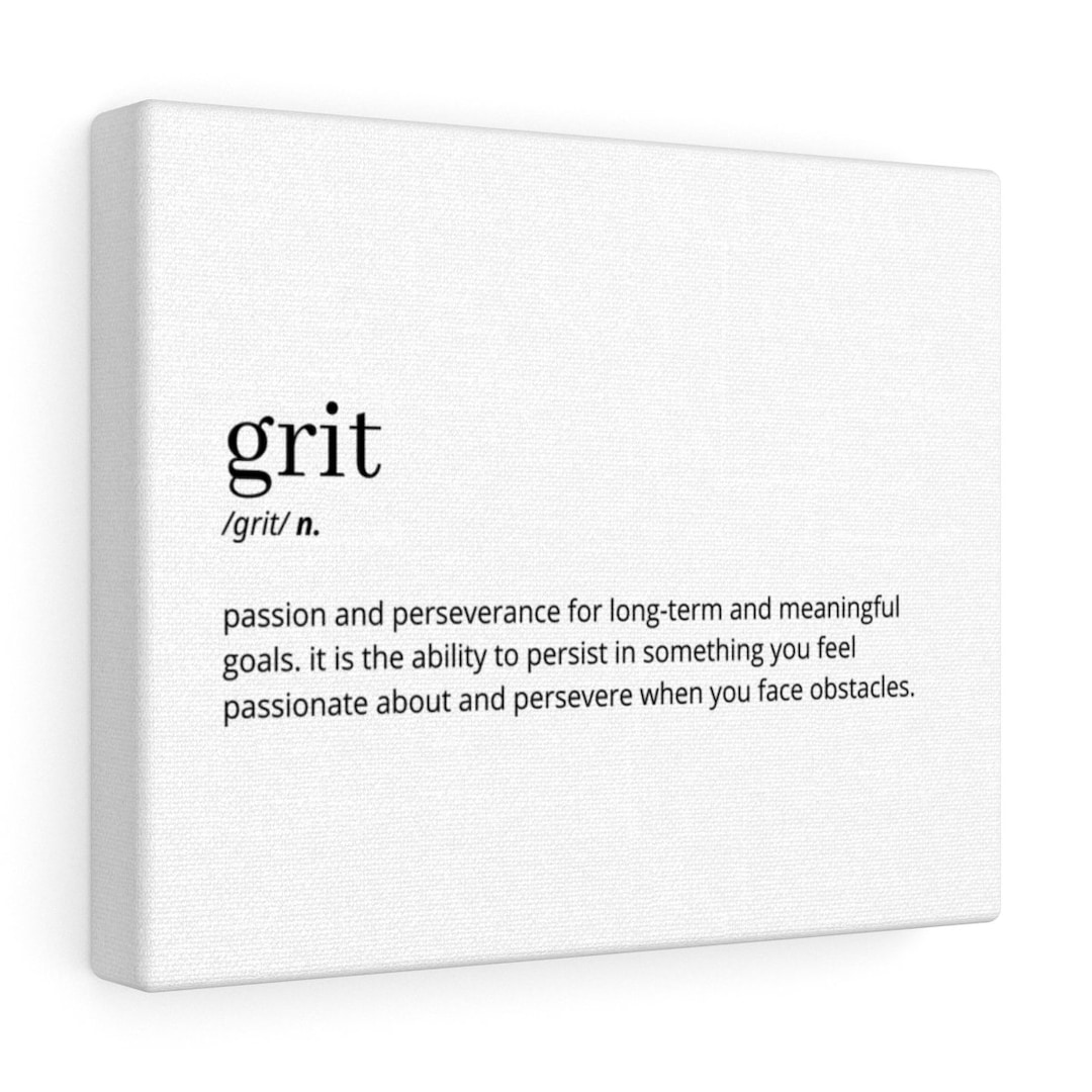 Grit Definition Printable Wall Art, Grit Print, Grit Poster, Grit Quote