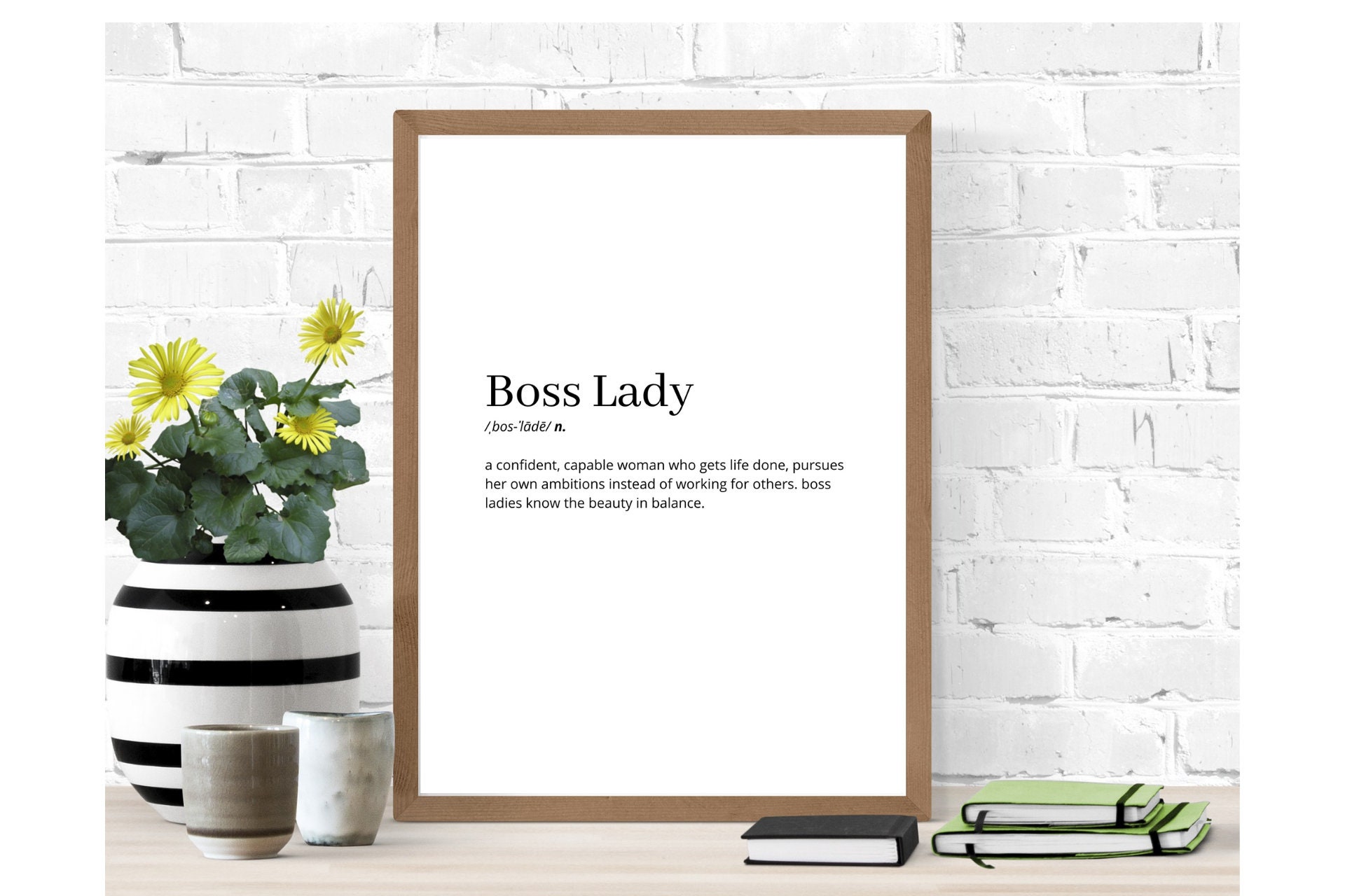 Etsy Boss Print, Office Printable Decor, Boss Babe Printable Lady Lady Print, Feminist - Boss Wall Boss Lady Boss Wall Definition Girl Art, Decor,