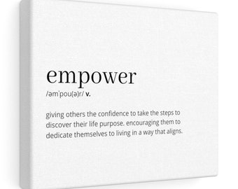 Empower Definition Printable Wall Art, Empower Poster, Empower Quote, Empower Affirmation, Empower Wall Decor