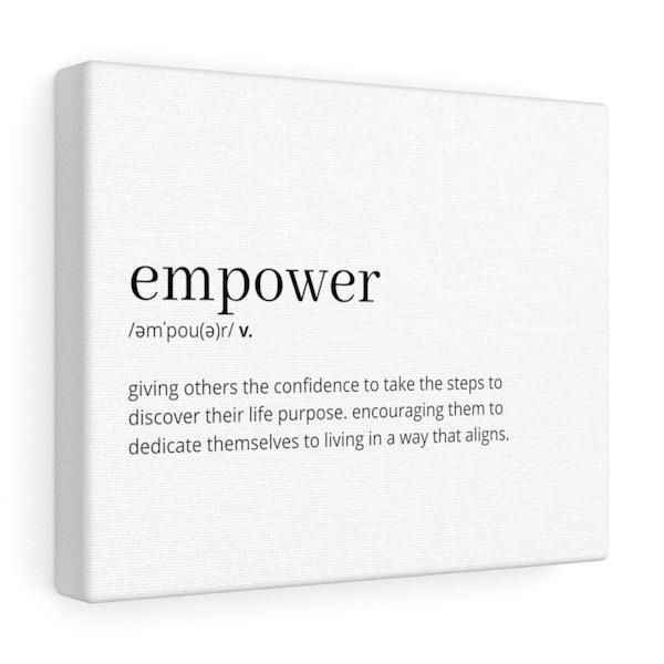 Empower Definition Printable Wall Art, Empower Poster, Empower Quote, Empower Affirmation, Empower Wall Decor