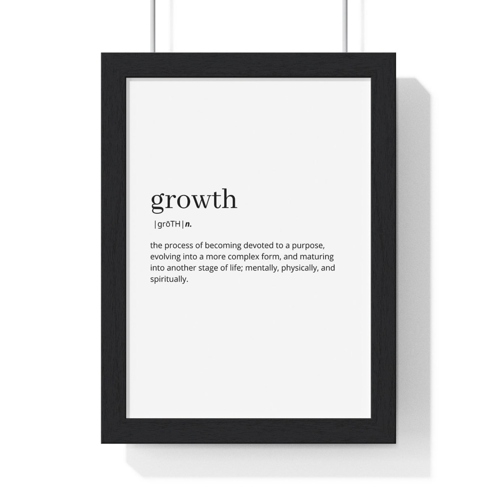 Growth Definition Printable Wall Art Growth Poster Growth Etsy