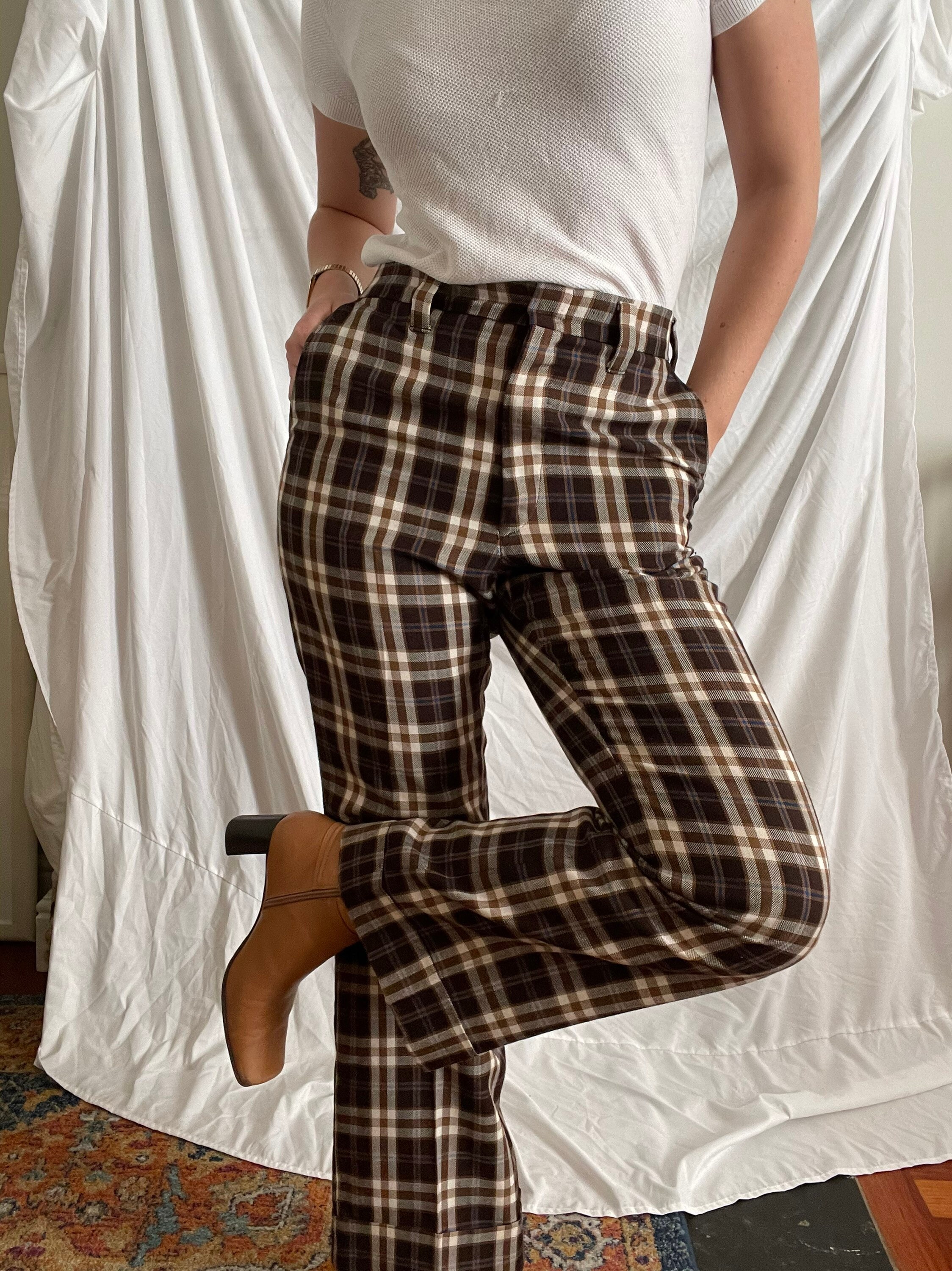 Polo Ralph Lauren plaidcheck woollinen straightleg Trousers  Farfetch