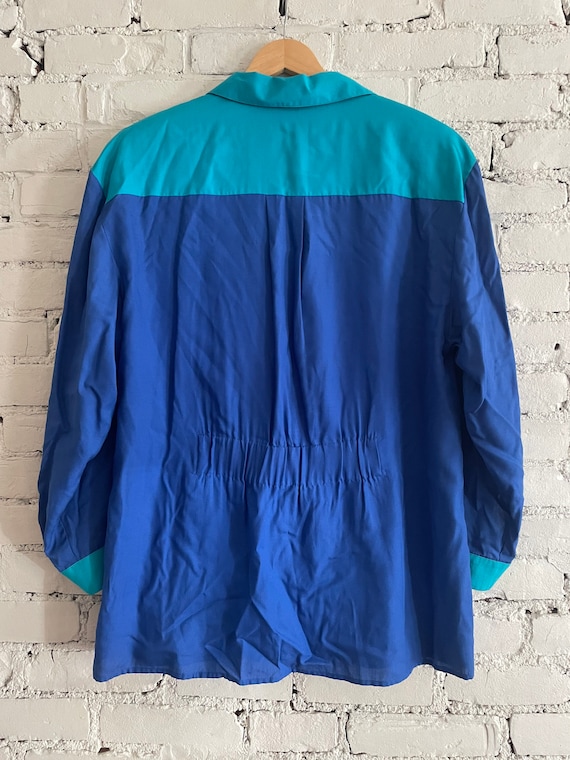 Colour Block Vintage Denim Jacket