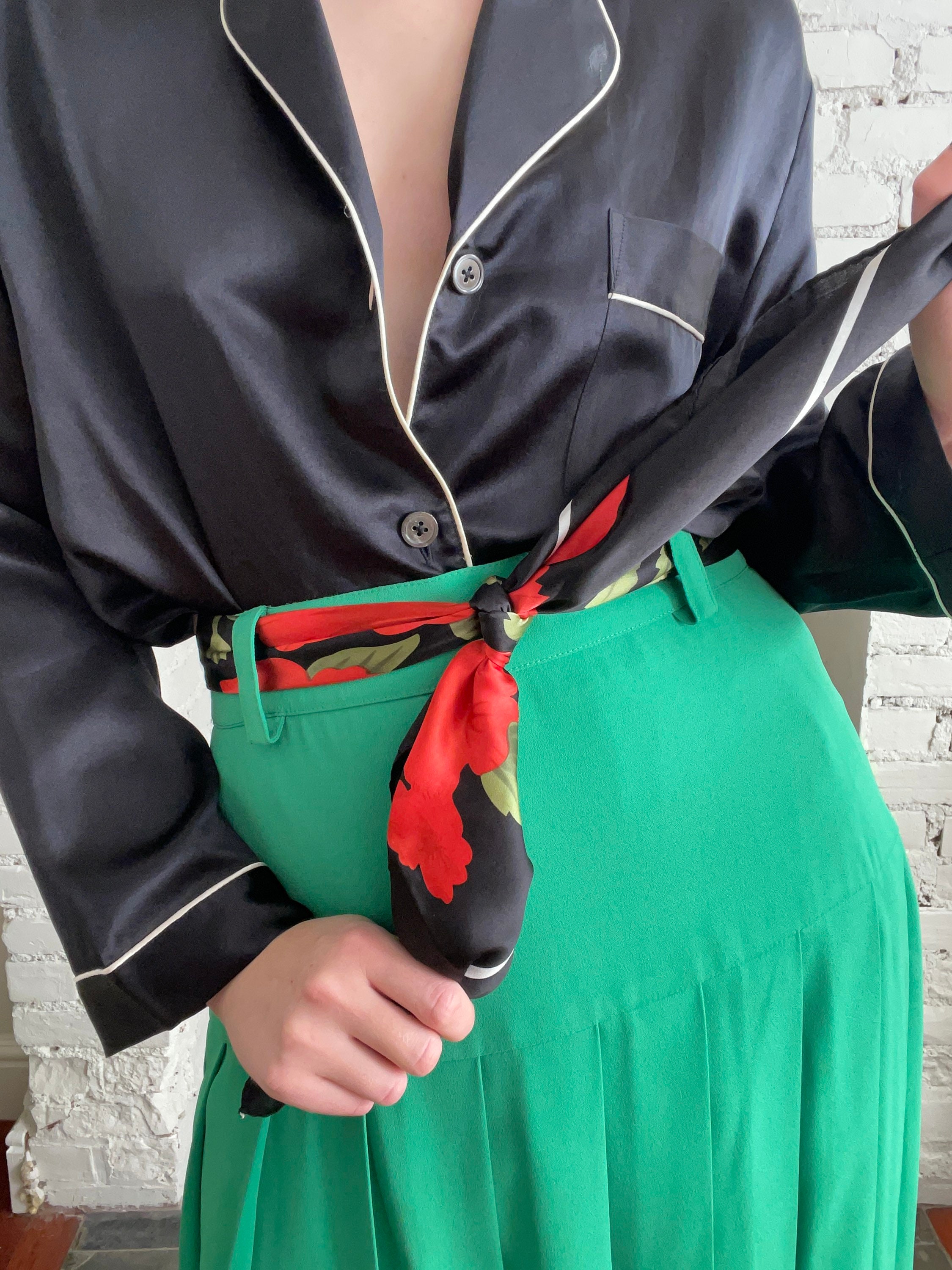 Vintage Pleated Mini Skirt Etsy