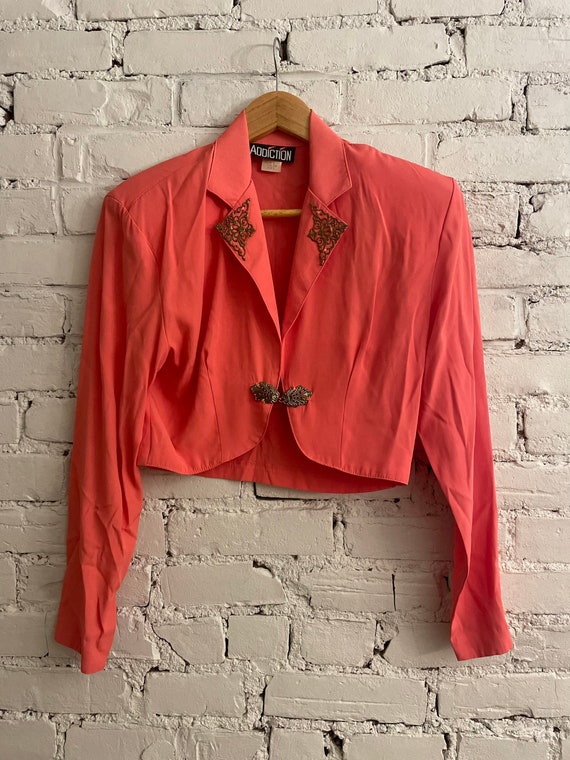 80s Cropped Blouse - image 2