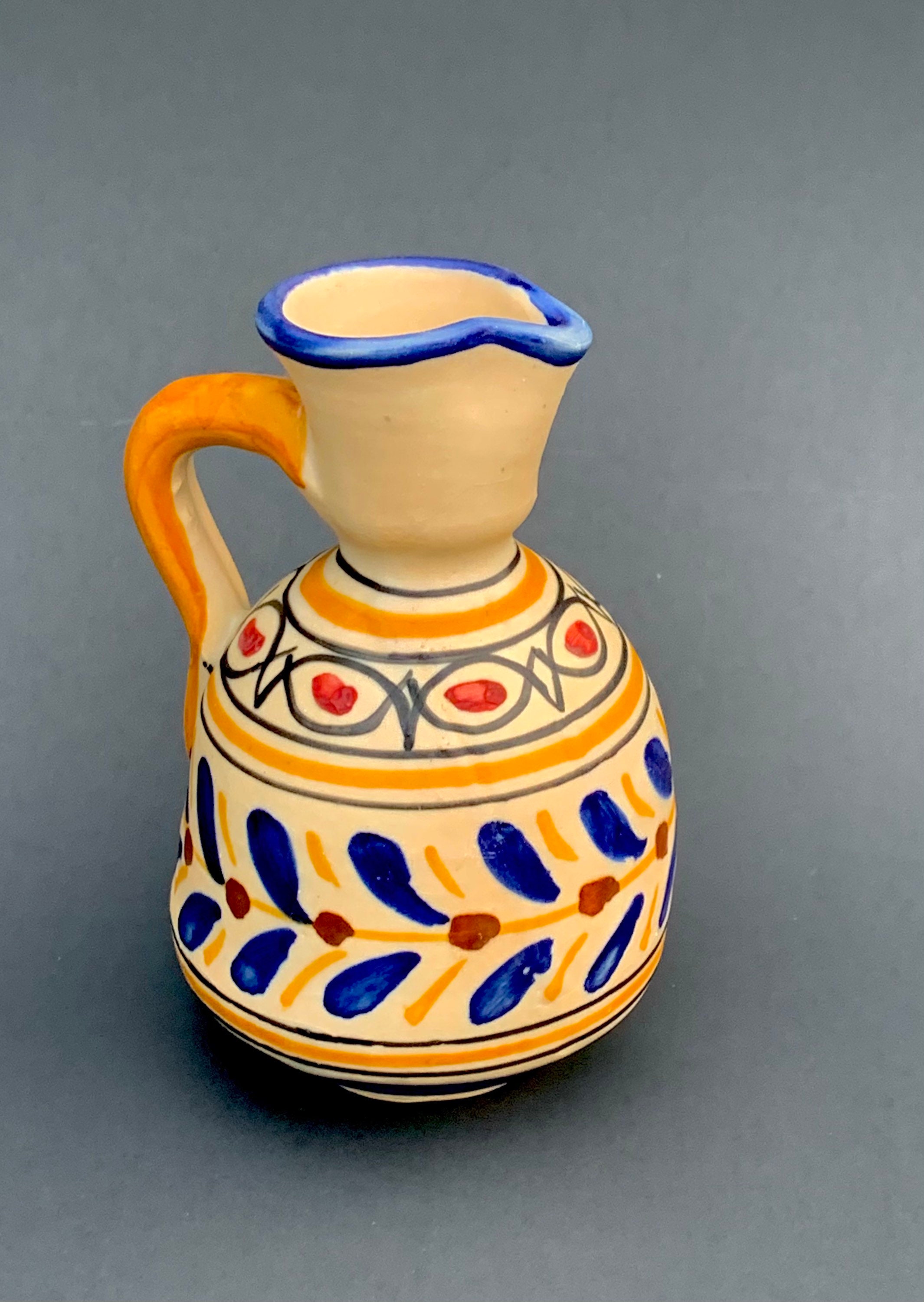 Vintage Hand Painted Ceramic Vase Etsy