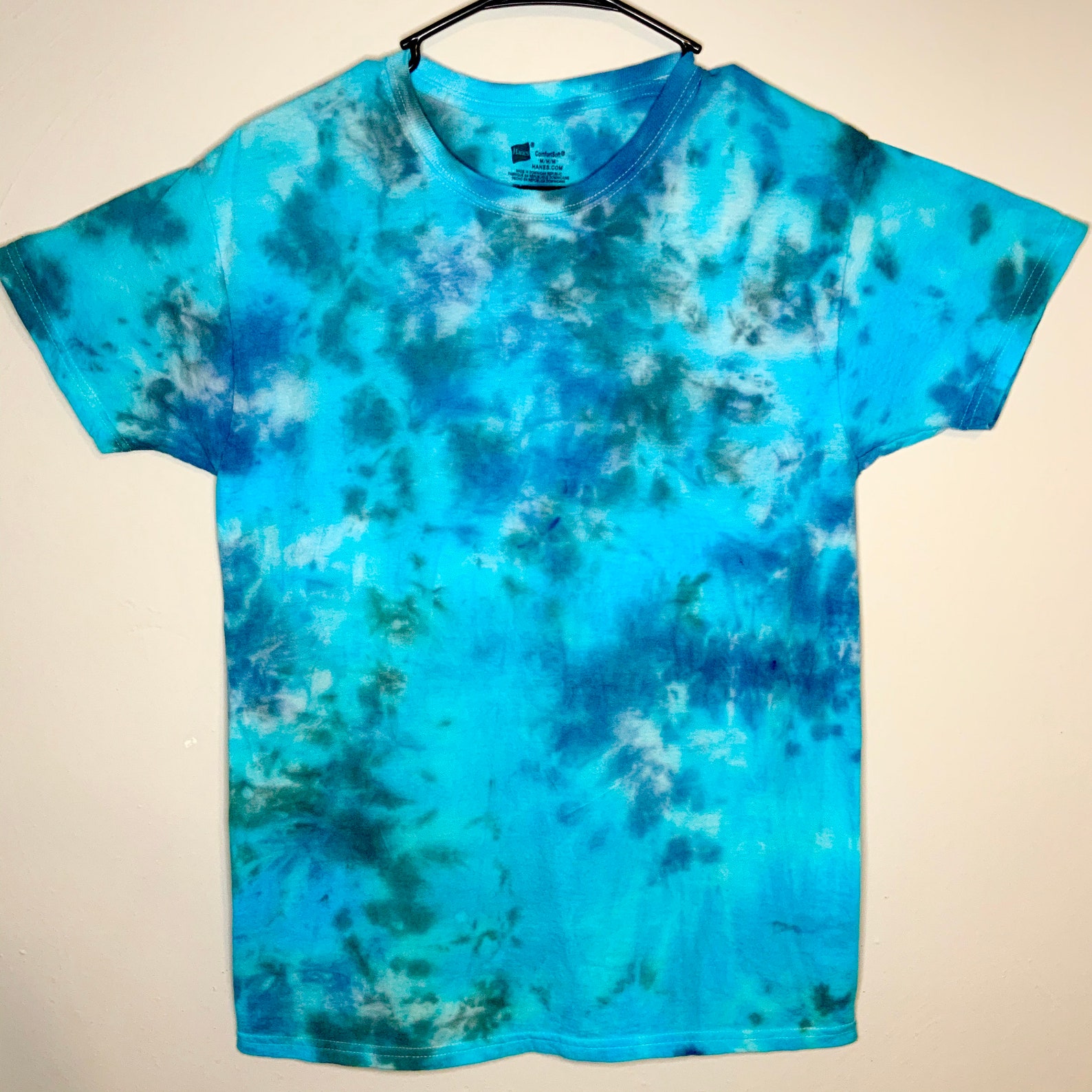 Tie Dye Tshirt Navy and Teal Tie Dye Tie Dye Gift for Her Etsy