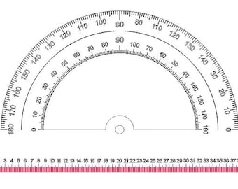 protractor laser cut dxf file vector plans for laser cut svg etsy