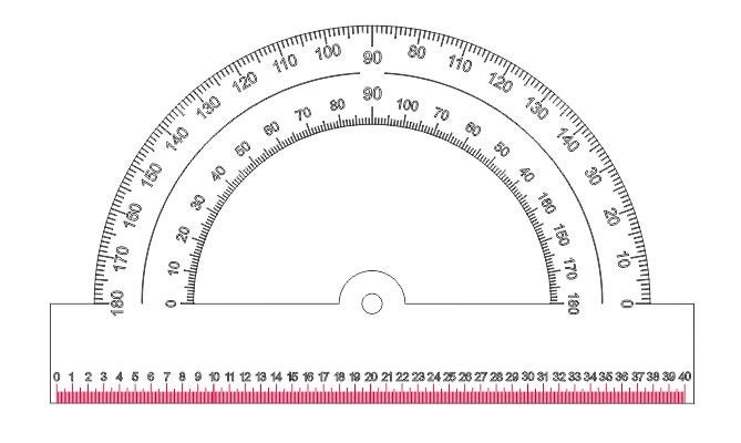 protractor laser cut dxf file vector plans for laser cut svg etsy canada