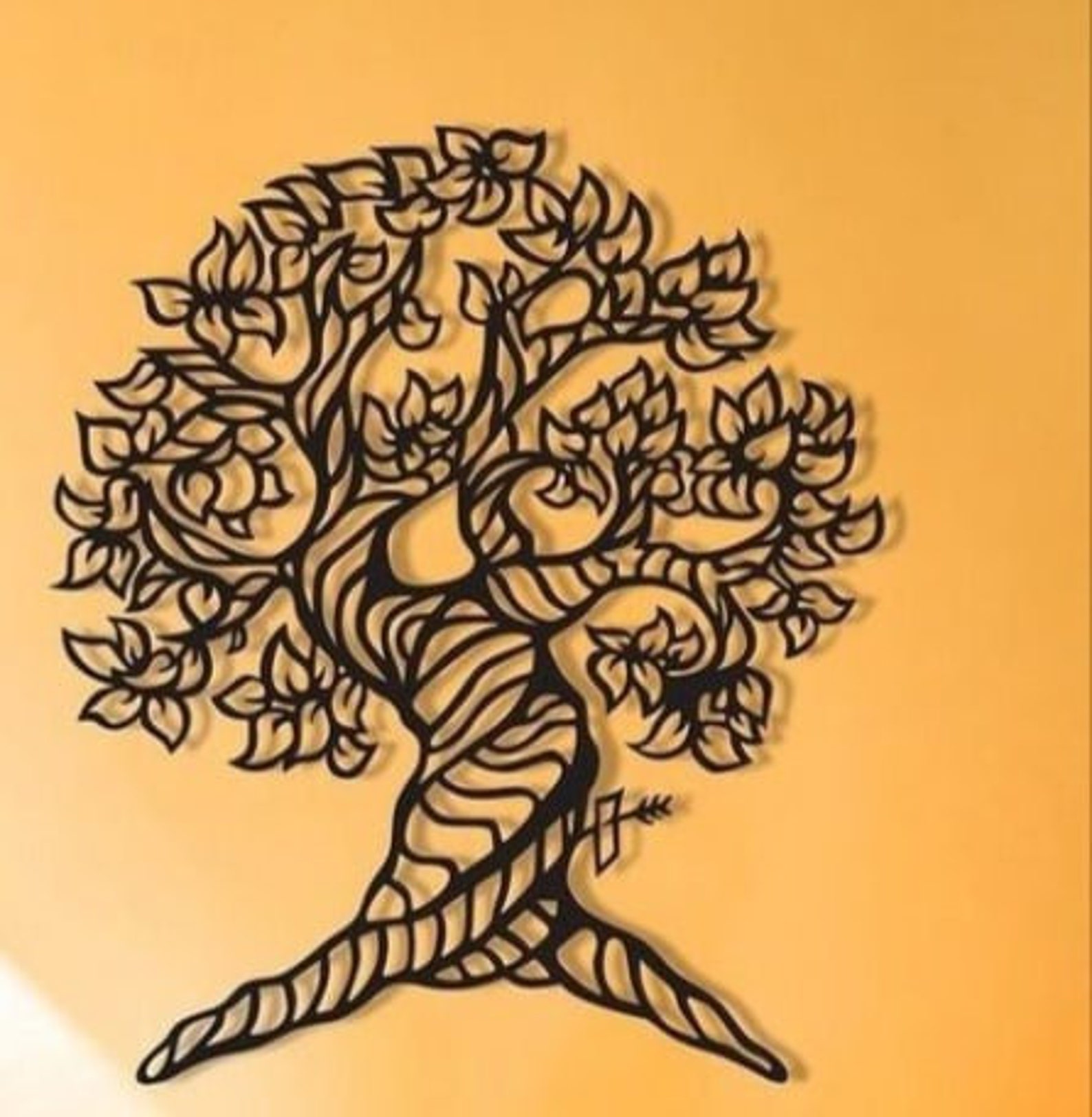 Tree Mdf Metal Wall Art Cnc Dxf Vectorel Cutting File Ready | Etsy