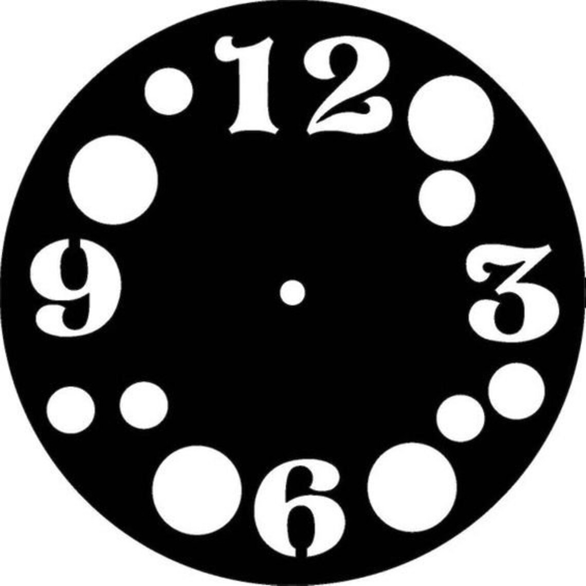 Clock Face Dxf Laser Cut Mdf Metal Wall Art Cnc Dxf Vectorel Etsy New
