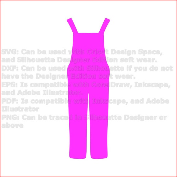 Overalls Silhouette Svg Cricut Cut File Digital Download | Etsy