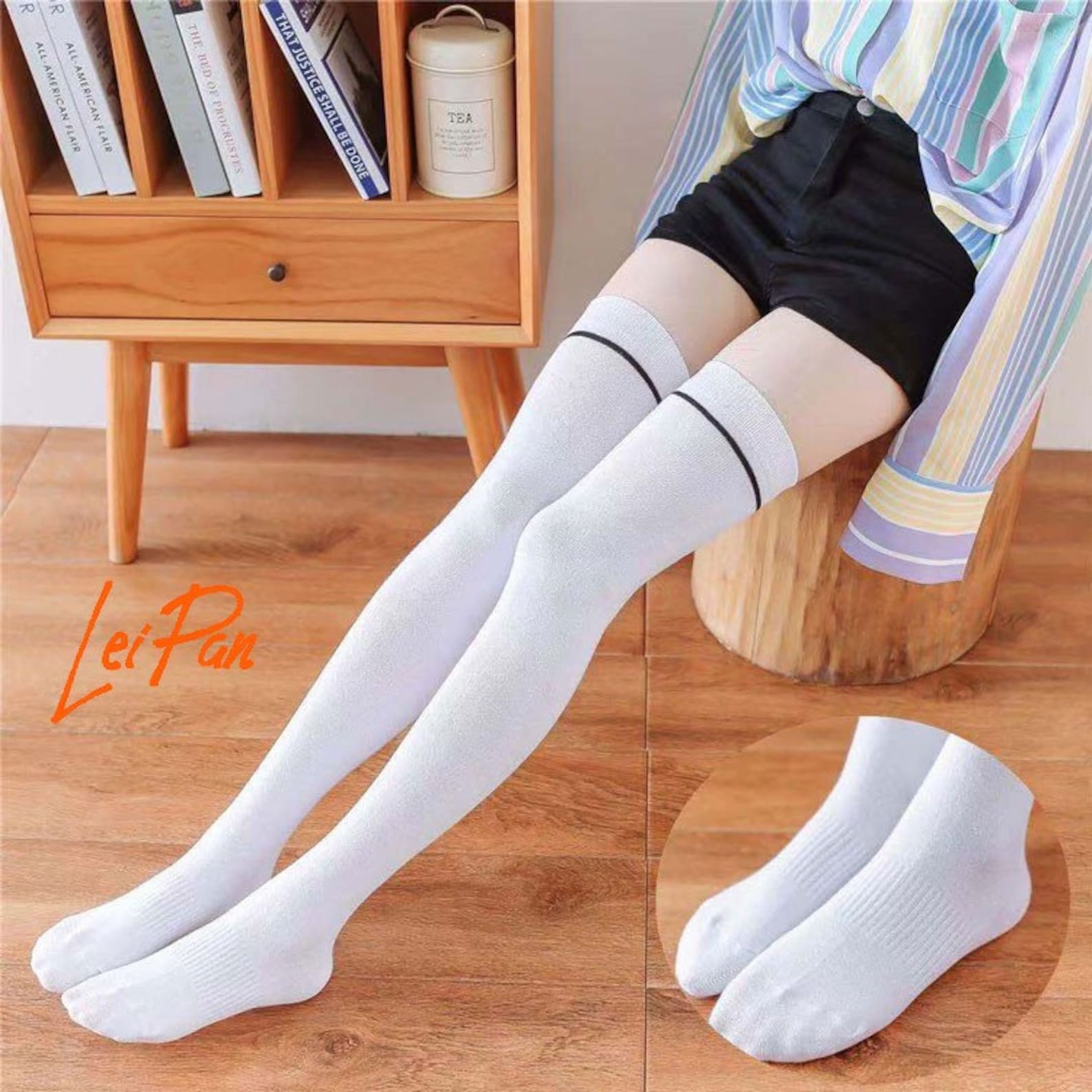 Long Knee High Stocks Women Cosplay Solid Color Sexy Janpanse | Etsy