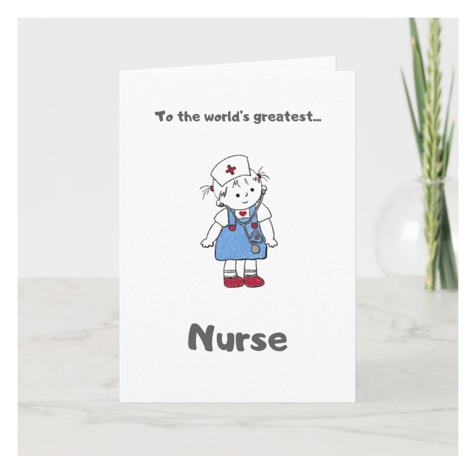 Worlds Greatest Nurse Greetings Card Instant Download Etsy