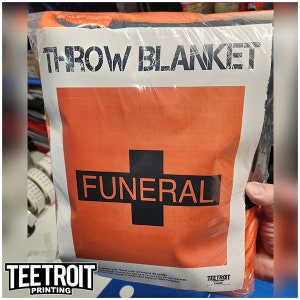 Funeral Flag Throw Blanket, Hearse Blanket, Mortuary Blanket, Grave Blanket Bild 3