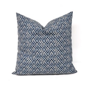 Navy Blue Diamond Kissenbezug, dekoratives Dekokissen
