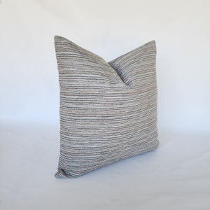 Smokey Blue Woven Pillow Cover, Woven Chenille Pillow Cover, Decorative Pillow Cover, Throw Pillow, Cover Only, Made in USA