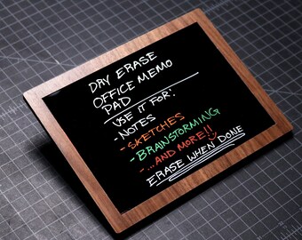 Dry Erase Memo Pad (nur Laserschnitt SVG digitale Datei und Anleitung)