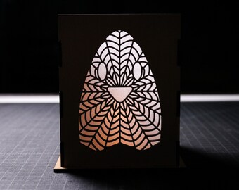 Halloween Geist Kerzenbox (nur Laserschnitt SVG digitale Datei und Anleitung)