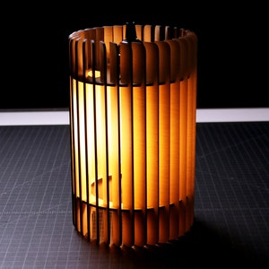 Simple Table Lamp (Laser Cut SVG Digital File and Instructions Only)