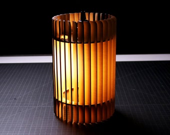 Schlichte Tischlampe (nur Laserschnitt SVG digitale Datei und Anleitung)