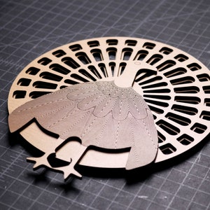 Layered Mandala Turkey Art (Laser Cut SVG Digital File and Instructions Only)