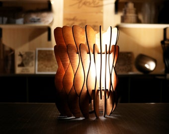 Ocean Inspired Wood Light (Laser Cut SVG Digital File and Instructions Only)