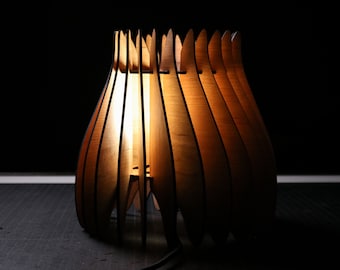 Rose inspiriert Lampe (nur Laser Cut SVG digitale Datei und Anleitung)