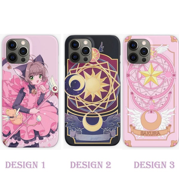 Cardcaptor Sakura for iPhone X XS Max XR 11 Pro Max 12 Mini Pro Max 13 Mini Pro Max Cases, Sakura Anime Samsung Galaxy S23 Plus Ultra Cases