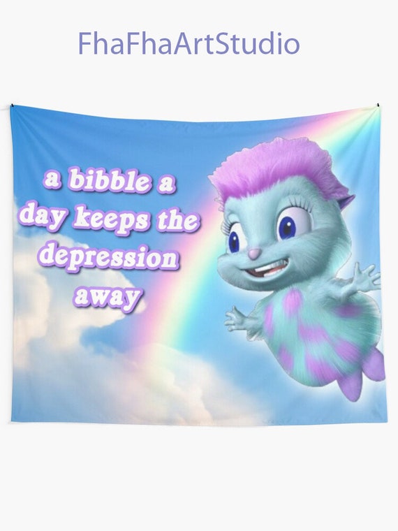 A Bibble a Days Keeps the Depression Away Tapestry, Bibble Meme