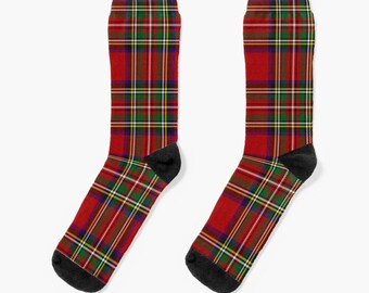 Tartan Plaid Pattern Socks Mens Womens Casual Socks Custom Creative Crew Socks Tartan Plaid Pattern Socks Mens Womens Casual Socks Custom Creative Crew Socks