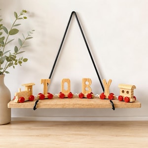 Personalised Wooden Letter Train | Baby Shower Gift | First Birthday |Toddler Toy |Nursery Decor | Mother's Day Gift| Custom Alphabet Puzzle