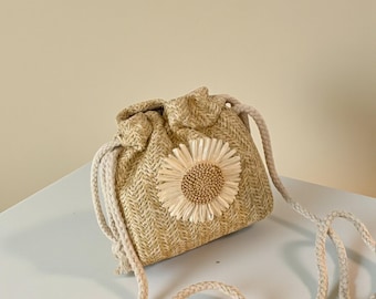 Women’s Summer Straw Woven Bag | Single Shoulder Crossbody Bag | Fashion Travel Beach Tote Handbag