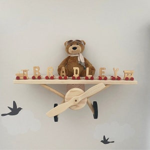 Tren de madera, regalo personalizado para bebé, rompecabezas con nombres, tren de juguete, letras de tren, juguete de tren, regalo para bebé, regalos de tren, nombre del tren
