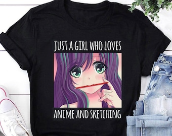 Anime Girl Shirt Etsy Anime Girl Shirt Etsy