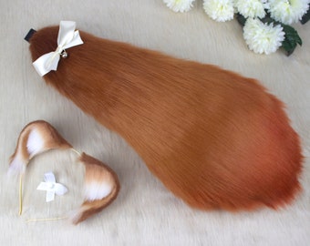 Raphtalia cosplay set (ears and tail) | bear, raccoon faux fur ears