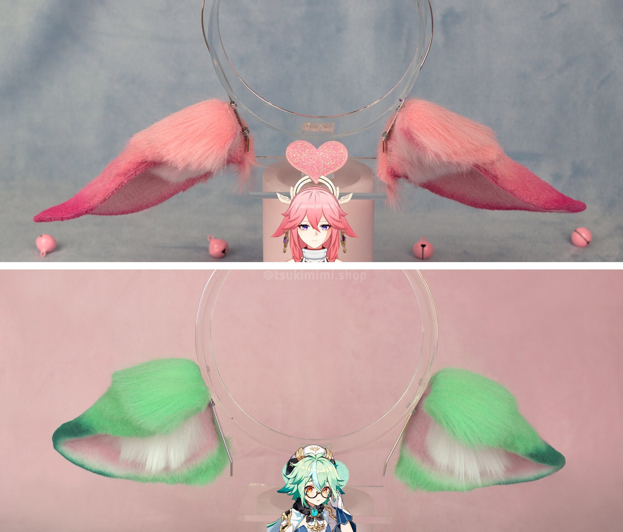 Yae Miko & Sucrose Ears Tail Genshin Impact Ears Cosplay - Etsy Norway