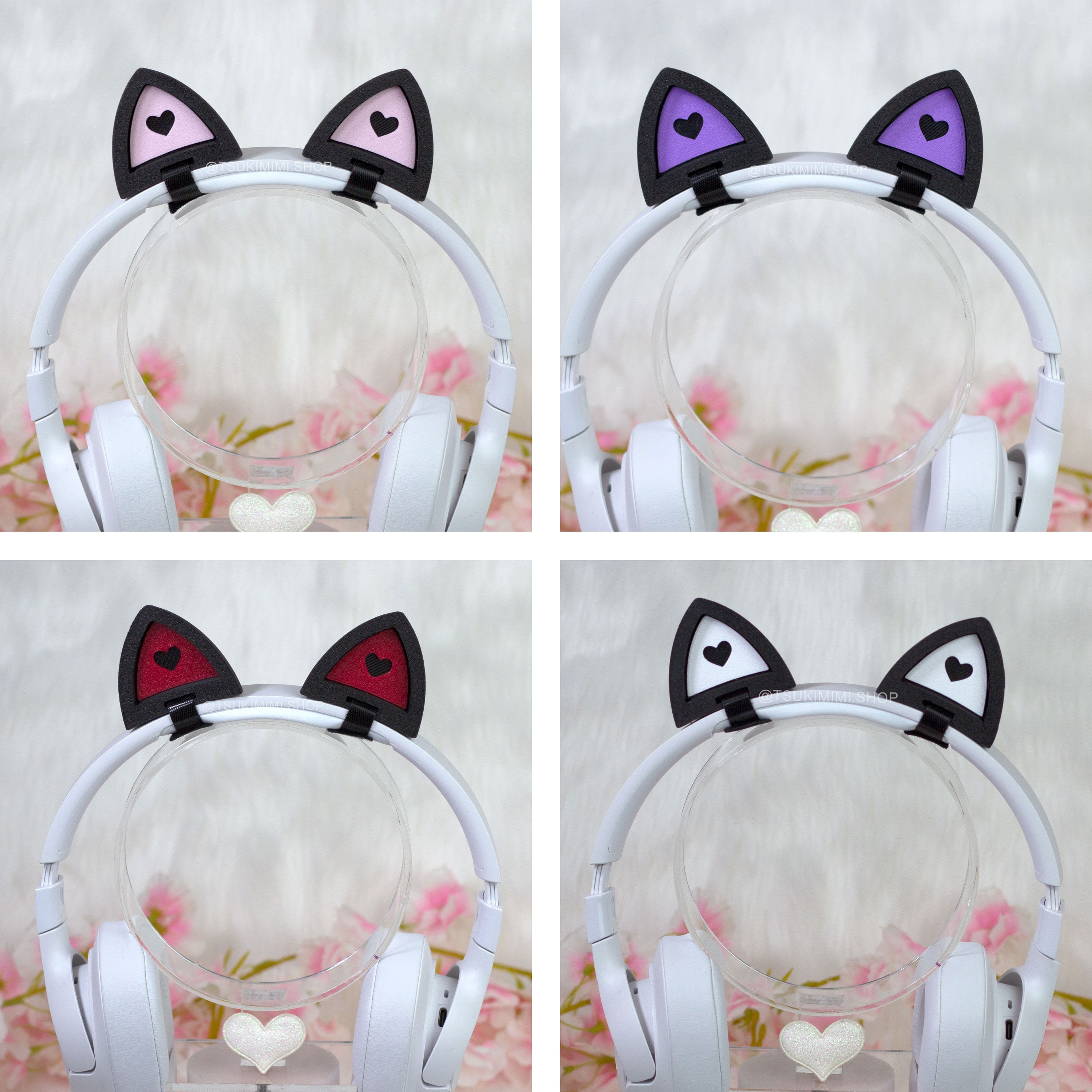 Cat Ears Headset Attachments | Headphone Accessories | Build Your Own ...